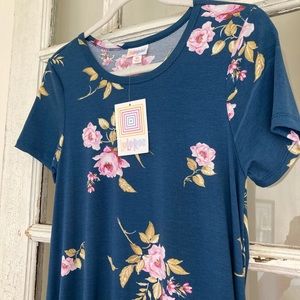 Lularoe floral midi dress, new with tags, pockets!